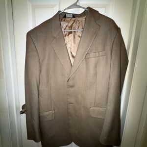 Jos. A. Bank Gordon Signature 100% Wool Sport Coat - Size 44R light brown